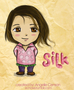 echosei:  A REQUEST I JUST CANT HELP BUT GRANT. Kenji Chan asked me if I could make an artwork for her cute daughter, SILK. here yah go Kenji, I hope silk likes it ^__^ 