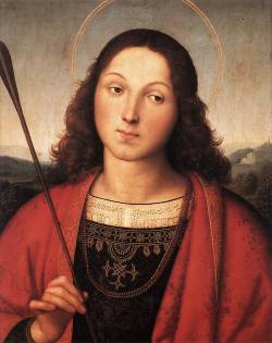 demedici:  Raphael, Saint Sebastian, 1501-1502 Accademia Carraro, Bergamo 