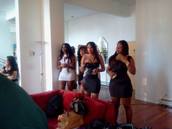 youngmclayton:  Models on Deck on the set  “Toast to That” set 