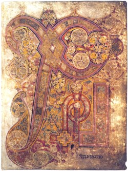 thestars-themoon:  like—a—million—suns:  The Chi Rho page from the Book of Kells, created around the year 800.   