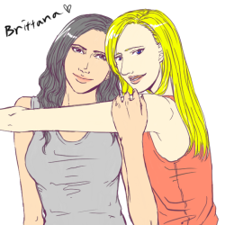 name-h:  Brittana. Brittany x Santana 