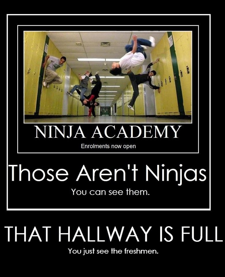 Motivational posters funny ninjas