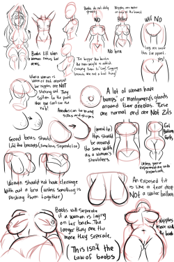 firstplayer:  chipperwhale:  Don’t take this super seriously, but here’s some tips on boobs and ladies.  This this this this. TIPS ON DRAWING TITS. No seriously everyone take this into account if you’re having problems drawing any boobs. Especially