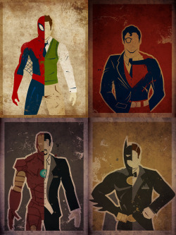 Superheroes Art Print - by Danny Haas  Single versions 