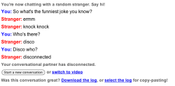Oh Omegle, your peeps are so funnies