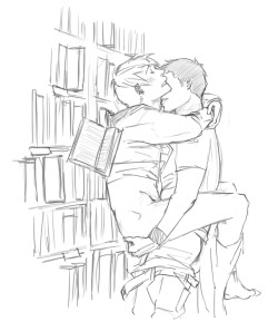 kaciart:  zerachin:  kaciart:  So wrangling requests is like pulling teeth on occasion but then victorszasz sparked up, bright light that she is, and asked for sex, which turned into Kon and Teddy, in the library. I am not complaining  god of all the