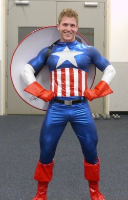 costumehunks:  Scott Herman Costumed Hunk Captain America 