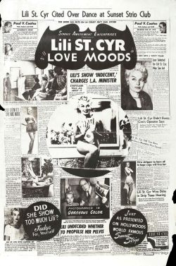 tumblradas:  Love Moods (1952) Promotional material for the film featuring Lili St. Cyr.. 
