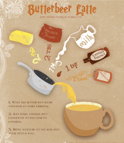 bilesandthesourwolf:  whizzbees:   Currently drinking: The best Butterbeer I have ever tasted.    I just made this and it’s absolutely delicious!  