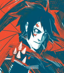 deliciousmuchentuchen:  SAI. Brush test XD… fanart&copy; me “Machine”&copy; HamletMachine   КЯАААА! Mad-sama! This is gorgeous&ndash; so absolutely gorgeous! I will forever be in love with your style! Oh man, that stare! Those raw lines&ndash;!