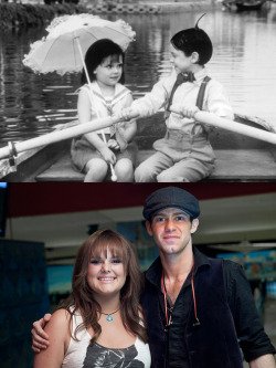 dianedearest:  emzzz:   I got curious and started looking up pictures of the cast of Little Rascals (1994) to see what they looked like as adults and found this super cute pic of Brittany Ashton Holmes (Darla) &amp; Bug Hall (Alfalfa)!!!   Whaaaat. Crazy.