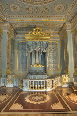  Grand Sleeping Room in Gatchina Palace. Gatchina, a suburb of Saint Petersburg, Russia, June 20, 2009 