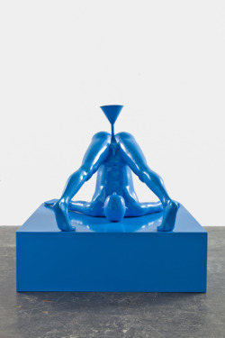   Richard Jackson Upside Down Man (Blue, Orange), 2008 fiberglass, acrylic paint 50 x 52 x 28 inches (127 x 132.1 x 71.1 cm) 