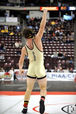 hunksetc:  Nice Wrestler Ass  I&rsquo;d like to add that this is Solanco; PIAA  (PA), Dist. III wrestling, fuck yeah :)