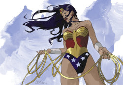 courage-mylove:  Wonder Woman by Lauren Montgmery (of Superman/Batman: Apocalypse and Legend of Korra fame!) 