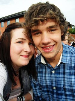 Me &amp; Liam outside Trax FM. Doncaster. 17th August 2011.