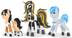 cutiemarkcrusaders:  (via Portal Ponies by =Delthero on deviantART)  Two of my favouritest things evar!