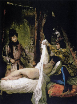 snowce:  Eugène Delacroix, Louis d’Orléans Showing His Mistress. 1825-26 
