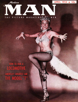 Lilly &ldquo;The Cat Girl&rdquo;  Christine graces the April 1952 cover of ‘Modern MAN’ magazine.. She appears here, in her famous &ldquo;Cat Dance&rdquo; costume.. She never wore a Cat mask. And the dance itself, was based on a Hindu stretching