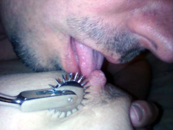 kinkykev:  She loves the Wartenberg wheel as much as my tongue 