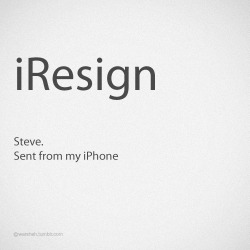 Thank You, Steve. Take Care! warsheh:  Steve Jobs Resigns as Apple CEO. Read this very well written post by John Gruber of Daring Fireball 