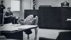 westborofascistchurch:  newyrye:  Stripper in Clearwater, FLA showing the judge that her bikini briefs were too large to expose her vagina to the undercover cops that arrested her. The case was dimissed.  It’s sick that the only way to prove innocence