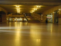 saltyshelley:  This is a real picture of Grand Central Station, which is deserted because of the evacuation order to New York City, given by Mayor Michael Bloomberg. 