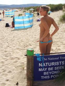 nudebeaches:  Be Warned! 