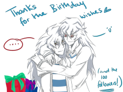 askthehost:  Thanks to everyone who wished me a happy birthday!Oh and that’s all 100 of you![ooc; you heard me, send me suggestions of what you want Ryou to wear for the rest of the week. If there’s a common suggestion; I’ll use that, if not- I’ll