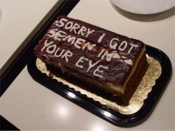 love-and-bdsm:  “… and your eye swelled shut.” You owe me a cake.   Someone owes me a fucking cake! Its 8 yrs past due