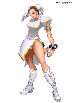 gameandgraphics:  Chun-Li fan art by Ryu’s Form Site. [ More Street Fighter graphics here ] 