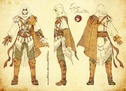assassinsr-us:  Ezio Auditore -turnaround- by ~Mintonia 