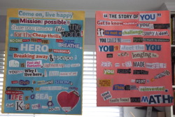 Then vs. Now. I wrote the one on the left Freshman year, and the one on the right today, for english class. I think I&rsquo;ve changed a lot since then&hellip; I obviously have a thing for writing inspirational things T_T I think that&rsquo;s cause all