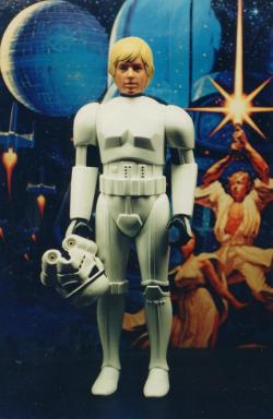 by MrRoper518  My custom 12&quot; Luke Stormtrooper. Circa 1996. It&rsquo;s a kit bash of a 12&quot; Luke body fuzed onto a Stormtrooper. The helmet actually fits on the head. 