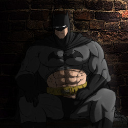 yaoi4nerds:  Batman drawn by beyecow