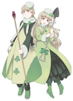 burstrondocg:  King and Queen of Clubs (If fem!Russia wants to be Queen, she gets to be Queen.) 