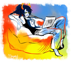 alyssaties:   aG: Bitch, please. You only got all these followers thanks to my incredible sexiness ;;;;)  /sob yes vriska i know. thanks again for all the follows *kisses* 