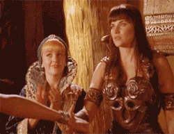 nightingaleinasilvercage:ragnaroktopus:  f uckyeahpervyfangirls:  #beauty queen just swoops up leather clad warrior princess into her arms and kisses her in front of everyone… AND IT’S OKAY #IN 1997 #AND THE GIRLFRIEND EVEN HAS A REACTION SHOT  #the