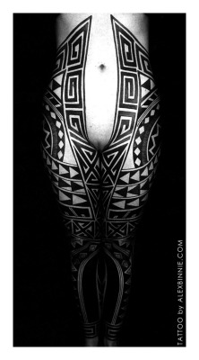 blackworktattoos:  ❁ Blackwork Bodysuit • Tattoo Masterpiece Tattooed by Alex Binnie 