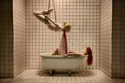 godessofhell:  Joshua Hoffine horror photography  I want this in my bathroom