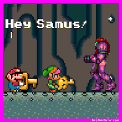 brotherbrain:  Hey Samus! Where’s your key? by Brother Brain  
