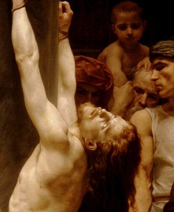poisonwasthecure:  The Flagellation of Our Lord Jesus Christ (detail)William Adolphe Bouguereau 1880 