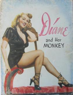 Beautiful vintage promotional poster featuring Diane Ross and Her Monkey..