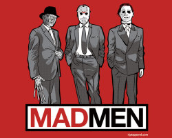 riptapparel:  Madmen by Nik Holmes - Wednesday October 5, 2011Printed   design  available on mens &amp; womens graphic tees, back print hoodies,   kids  and toddlers size tees, and onesies. Buy today only at   riptapparel.com 