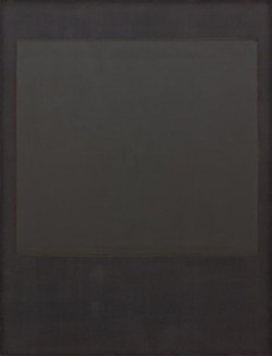 fuckyeahmarkrothko:  “Some critics have seen these [The Black on Black paintings] paintings as Rothko’s pointed reminder that there was more to his work than lyric color—that his real subject was (as he had declared in 1943) the “tragic and timeless.”