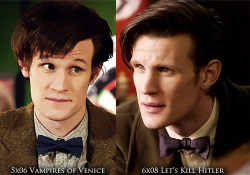 y0rkshire-tea:  reichenballs:  innercheeseburger:  miaman:  shadzu:    freyjas:  Can we just calm down and stop talking about how Doctor Who has changed for a moment to appreciate how Matt has changed?    where’d his eyebrows go  HE HAD EYEBROWS? 