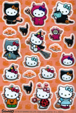 hellokitty-spam:  Halloween Hello Kitty Stickers! 