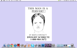corinaa:  Don’t hate on my wallpaper. Dwight is a sexy mofo. 