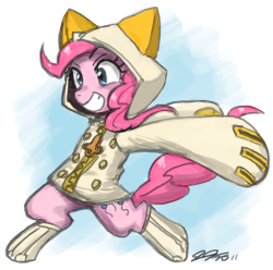 Requested on Oct 10&rsquo;s Livestream. Pinkie Pie dressed as Taokaka from Blazblue