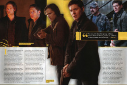 a spread of the first article in Supernatural Magazine, #28